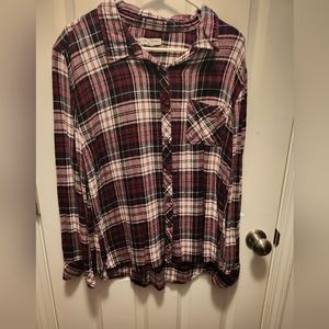 Plaid button up shirt